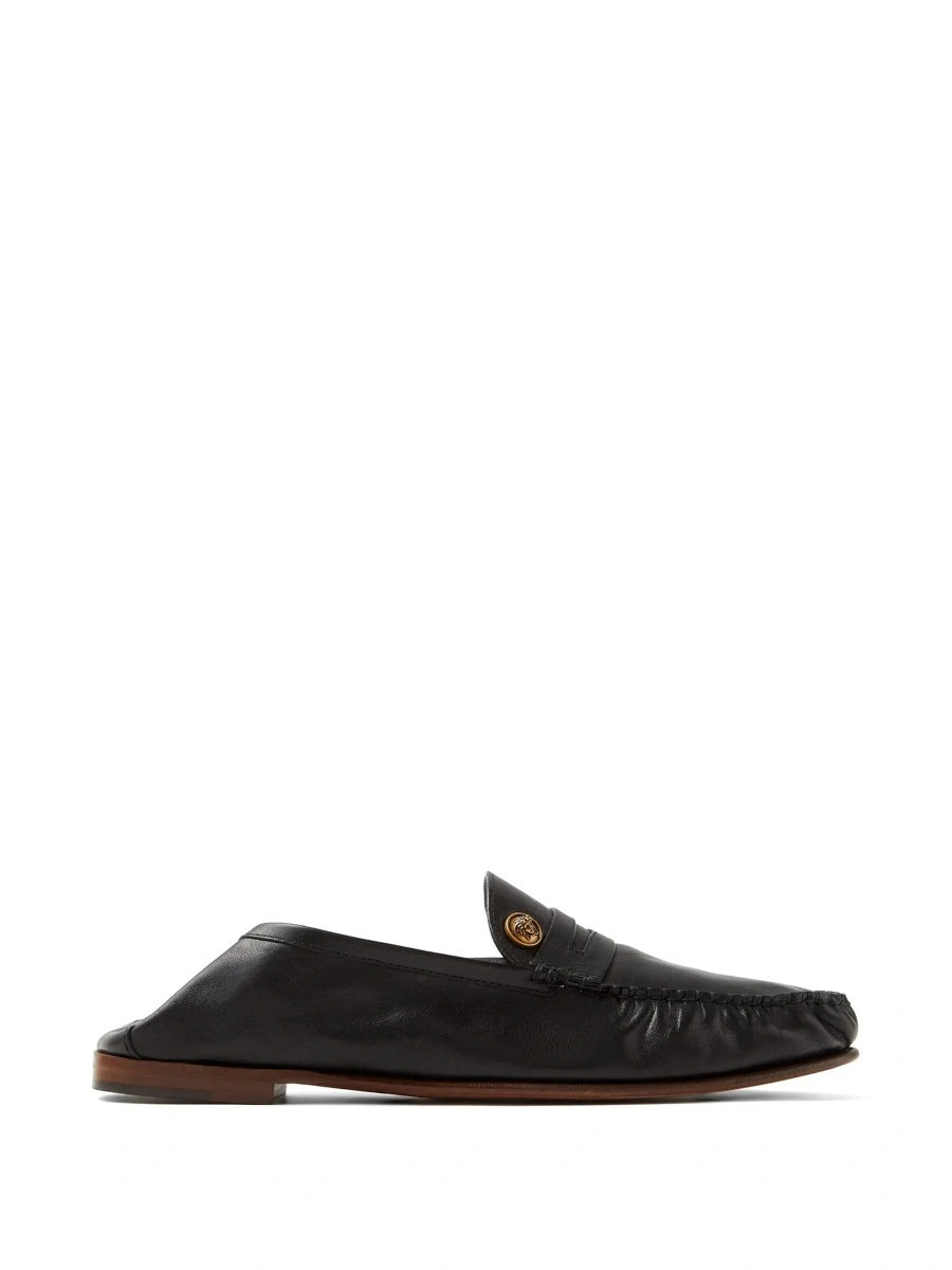 Mocasini Versace negri din piele - Img 8