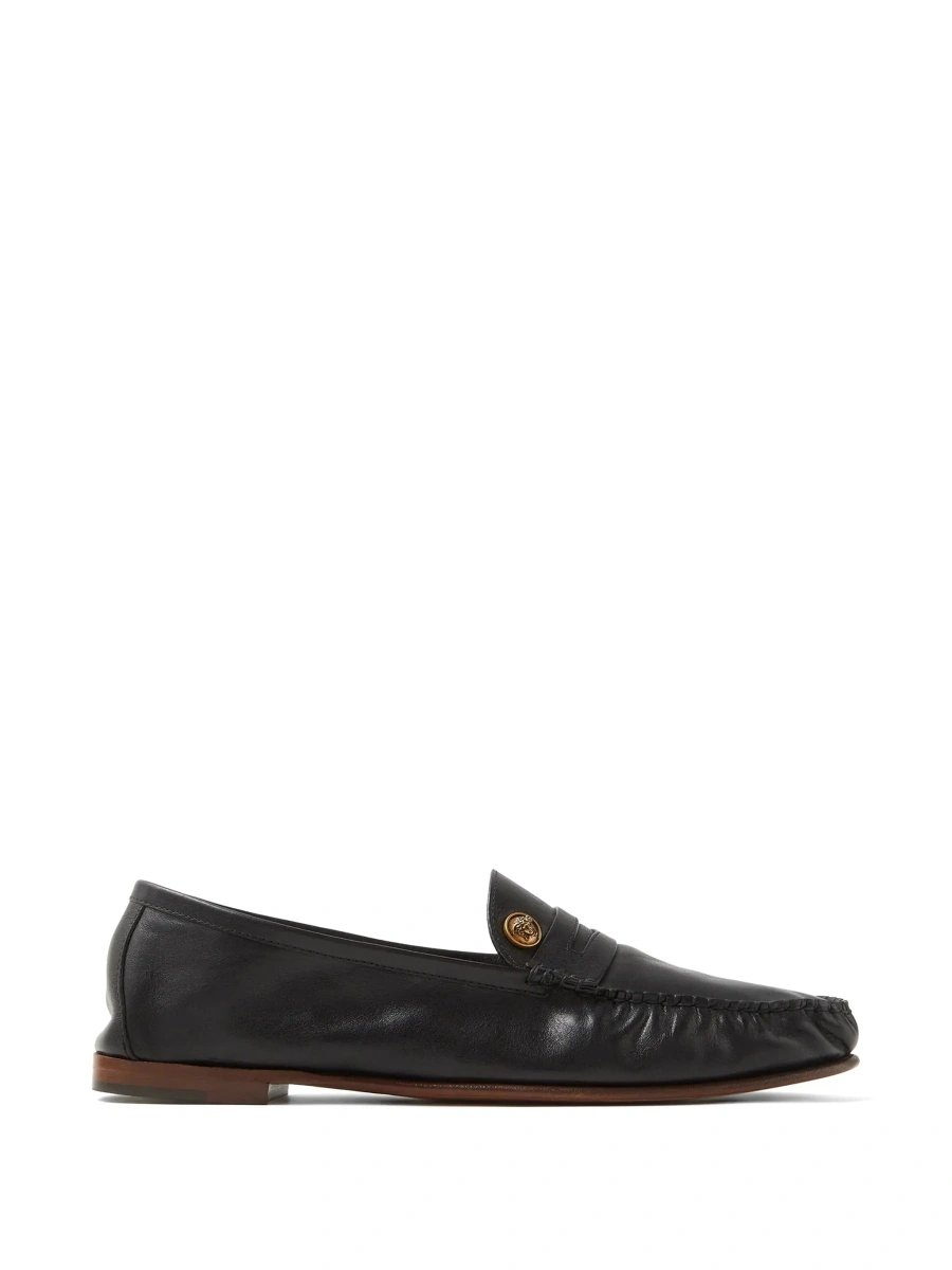 Mocasini Versace negri din piele - Img 9