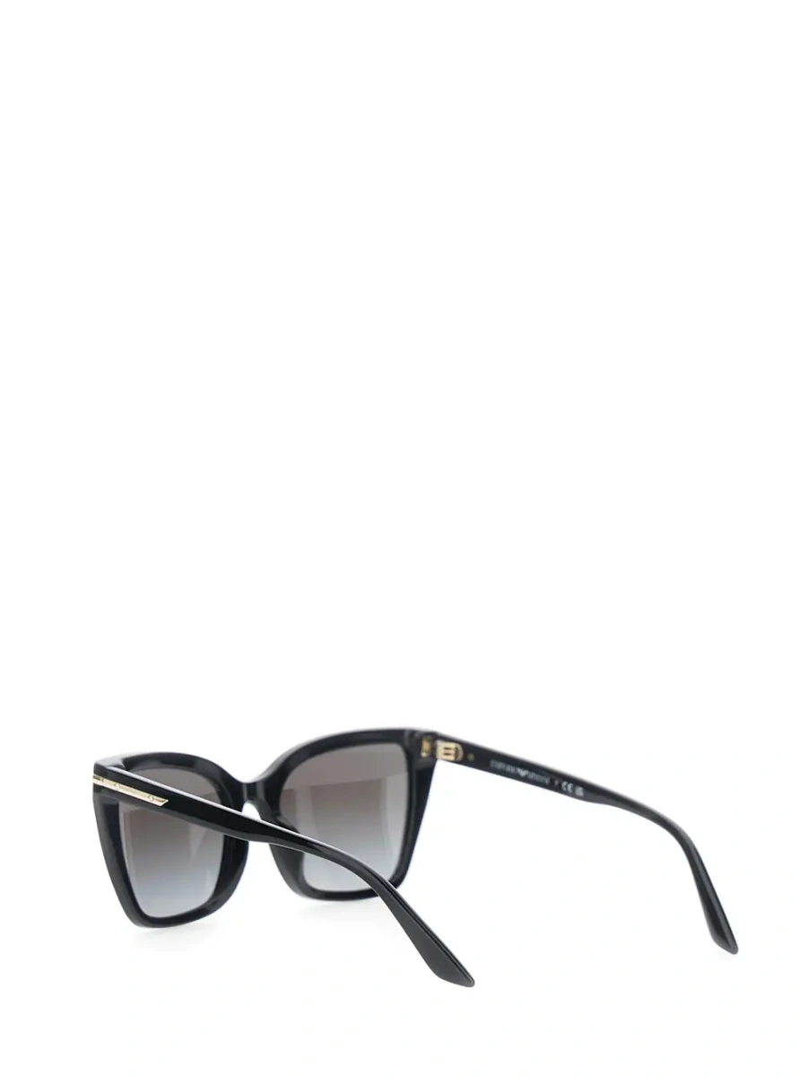 Ochelari Black sunglasses with square lenses and logo lettering on the temple in acetate for women - Img 2