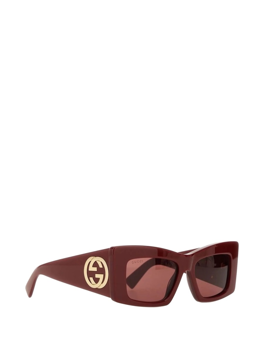 Ochelari de soare Gucci rosii din acetat - Img 2