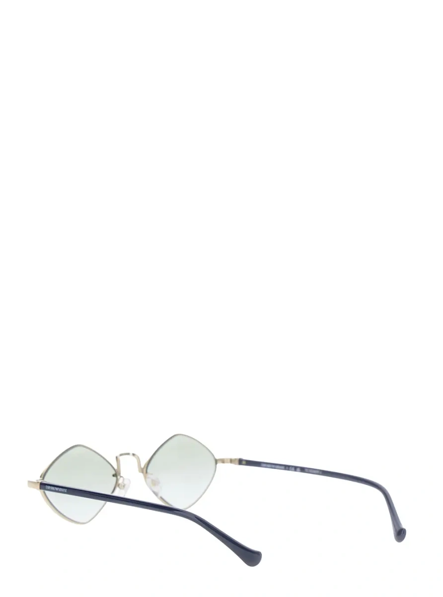 Ochelari Metallic Sunglasses with diamond-shaped lenses and logo lettering on the metal temple in metal for men - Img 2