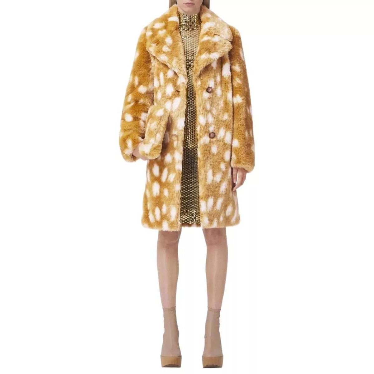 Paltoane Burberry Faux Fur Coat - Img 2