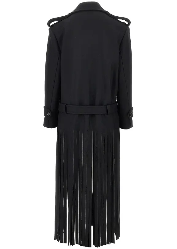 Paltoane Fringed oversized cloth coat - Img 3