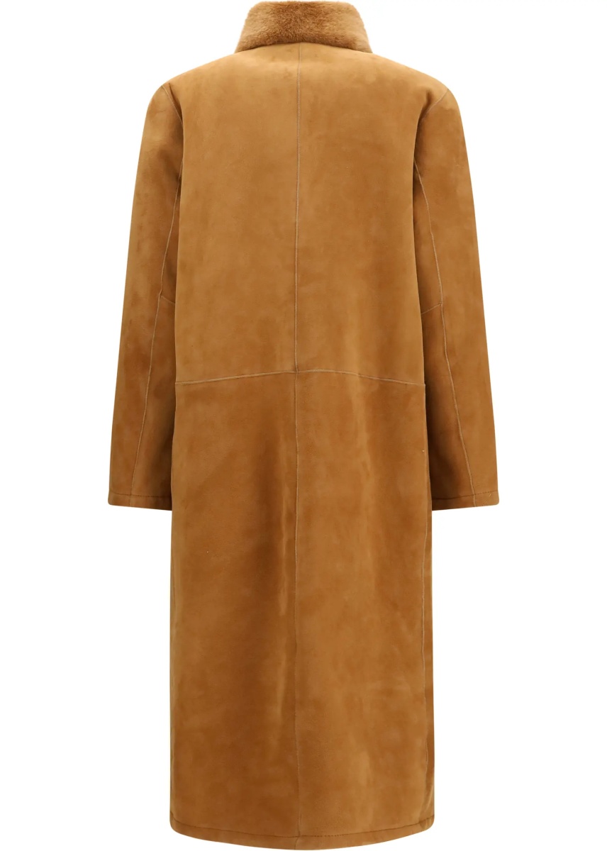 Paltoane Leather shearling Coat - Img 2