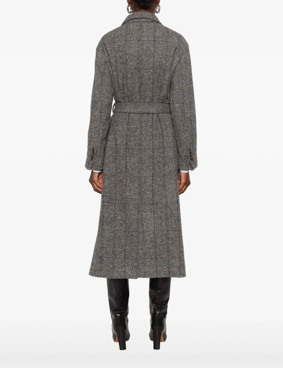 Paltoane Long alpaca-blend Coat with belt - Img 6