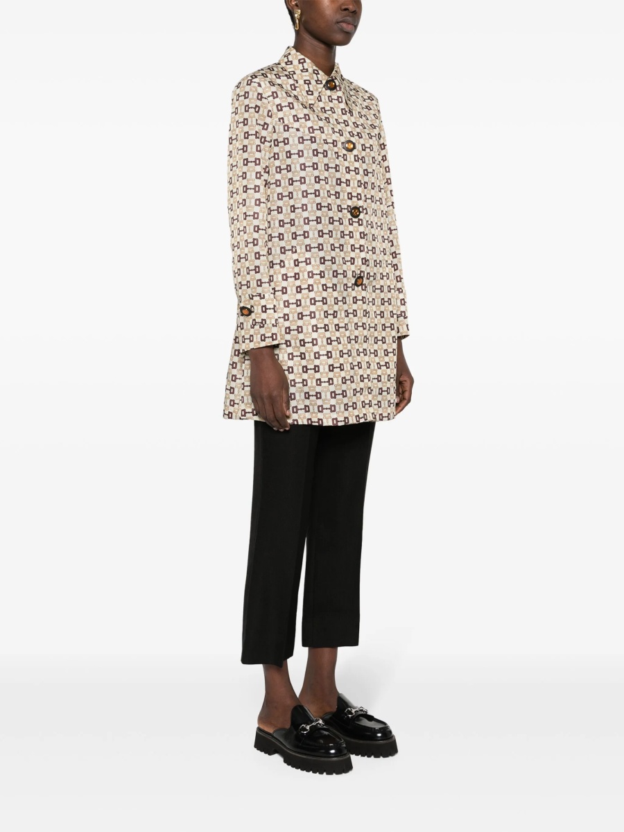 Palton Gucci Horsebit neutru - Img 3