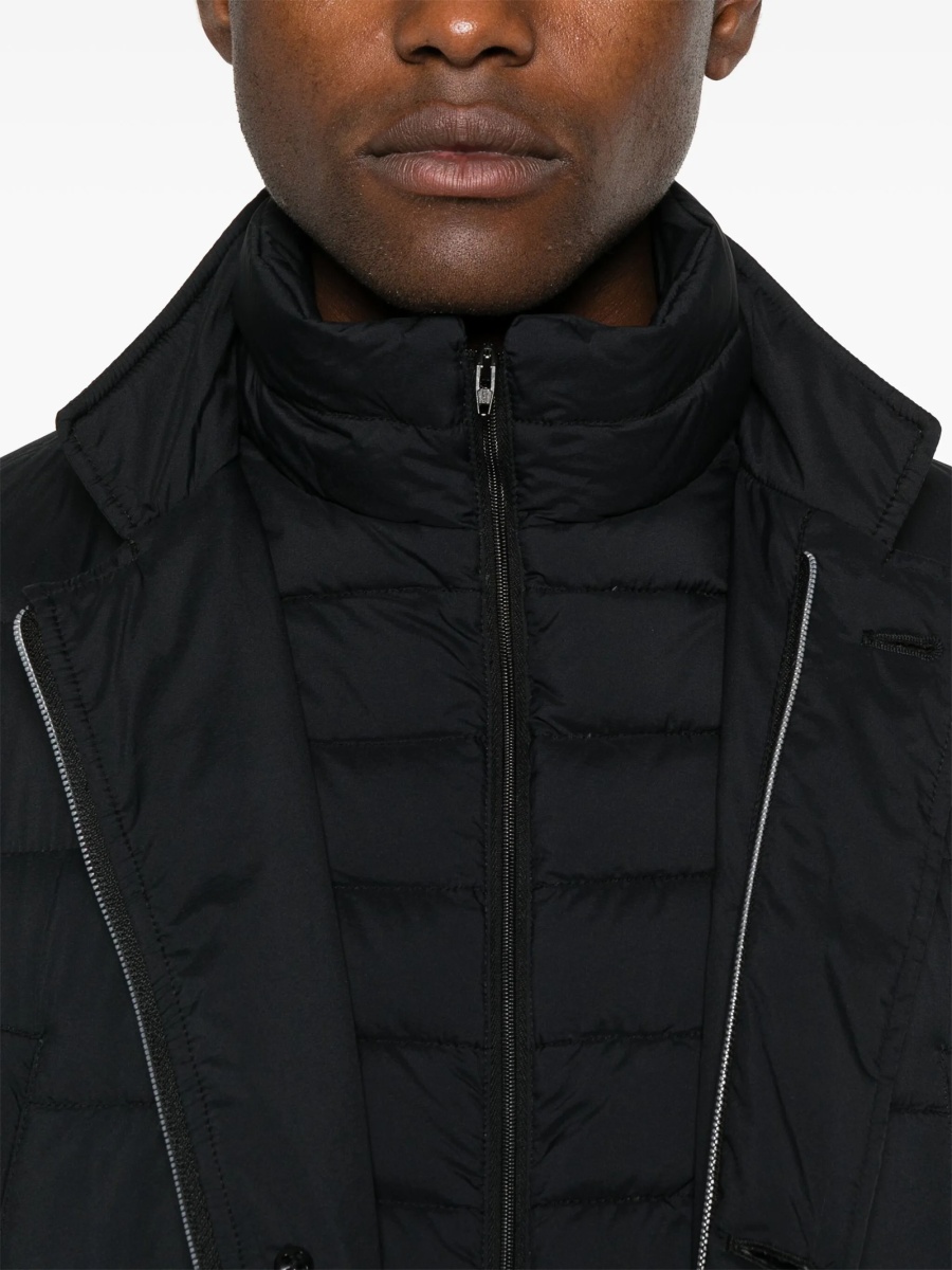 Palton Herno negru din poliamida si polyester - Img 5