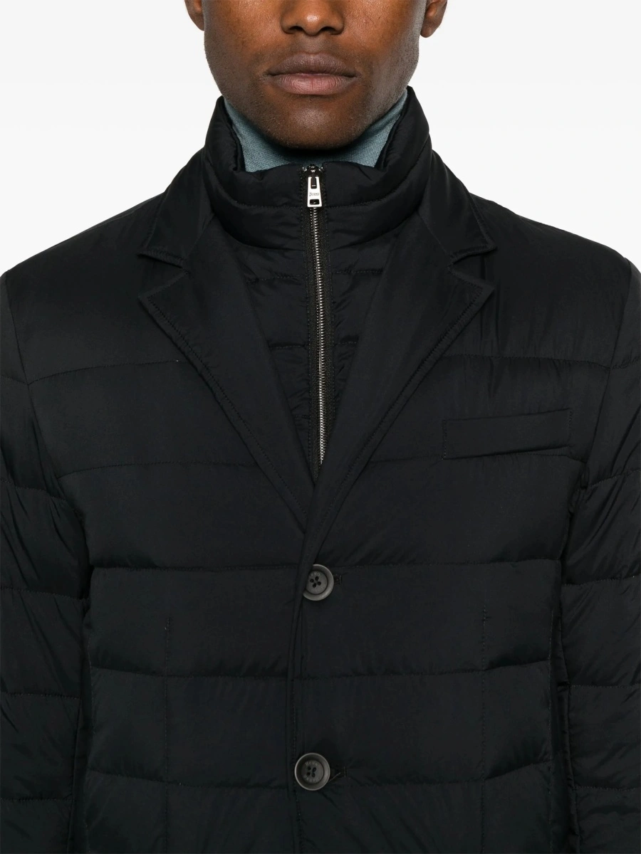 Palton Herno negru din polyester si poliamida - Img 5