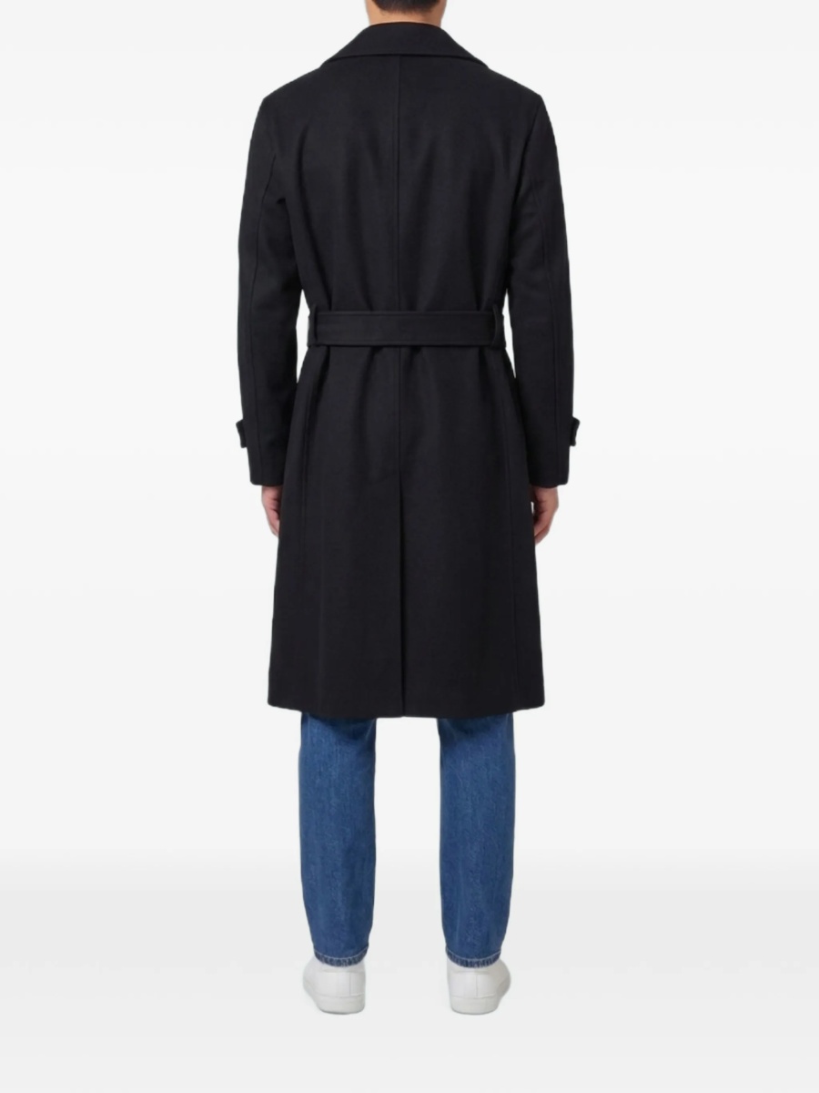 Palton Lardini negru din casmir si lana - Img 3