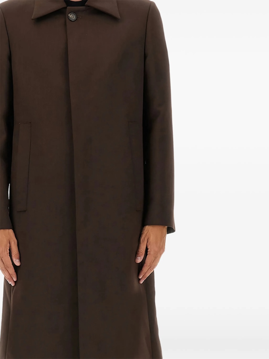 Palton MM6 Maison Margiela maro din lana si polyester - Img 2