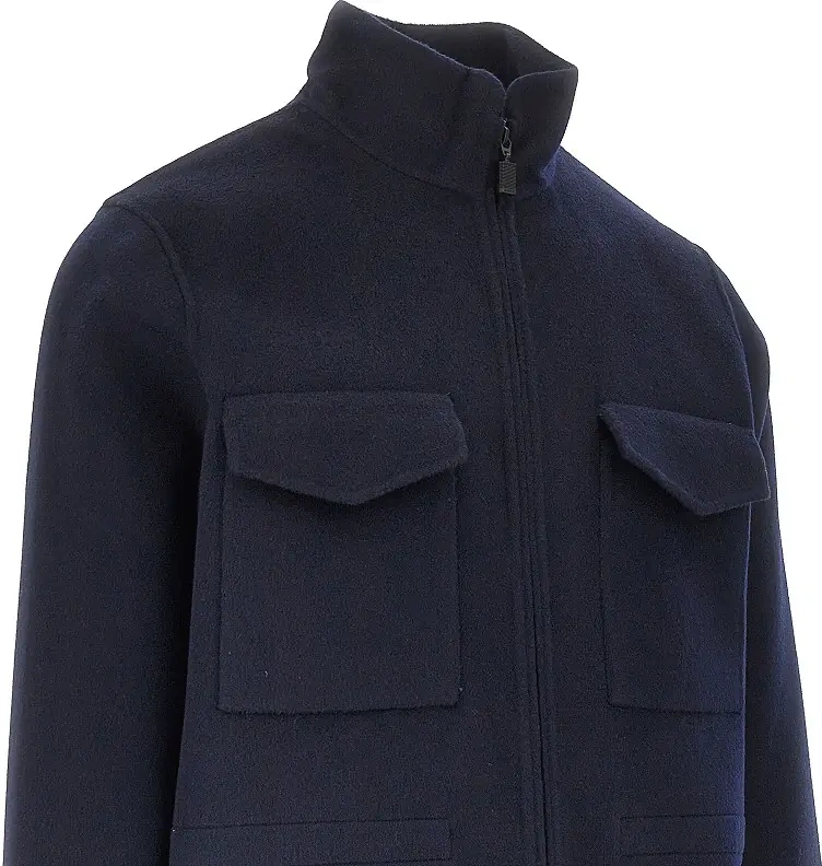 Palton 'Nelson' wool double field jacket - Img 2