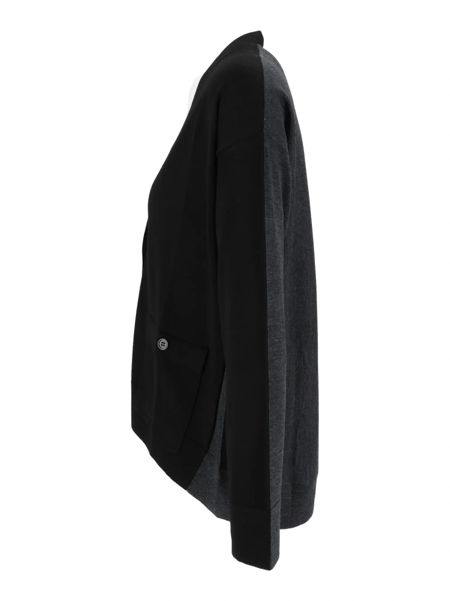 Palton ROUNDED COLOUR BLOCK JACKET W/POCKETS - Img 2