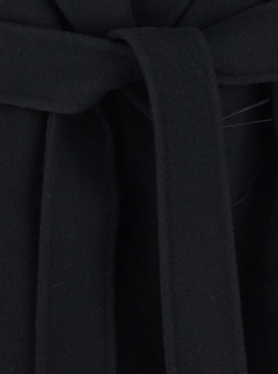 Palton 'S MAXMARA negru din lana 'Messi' - Img 3