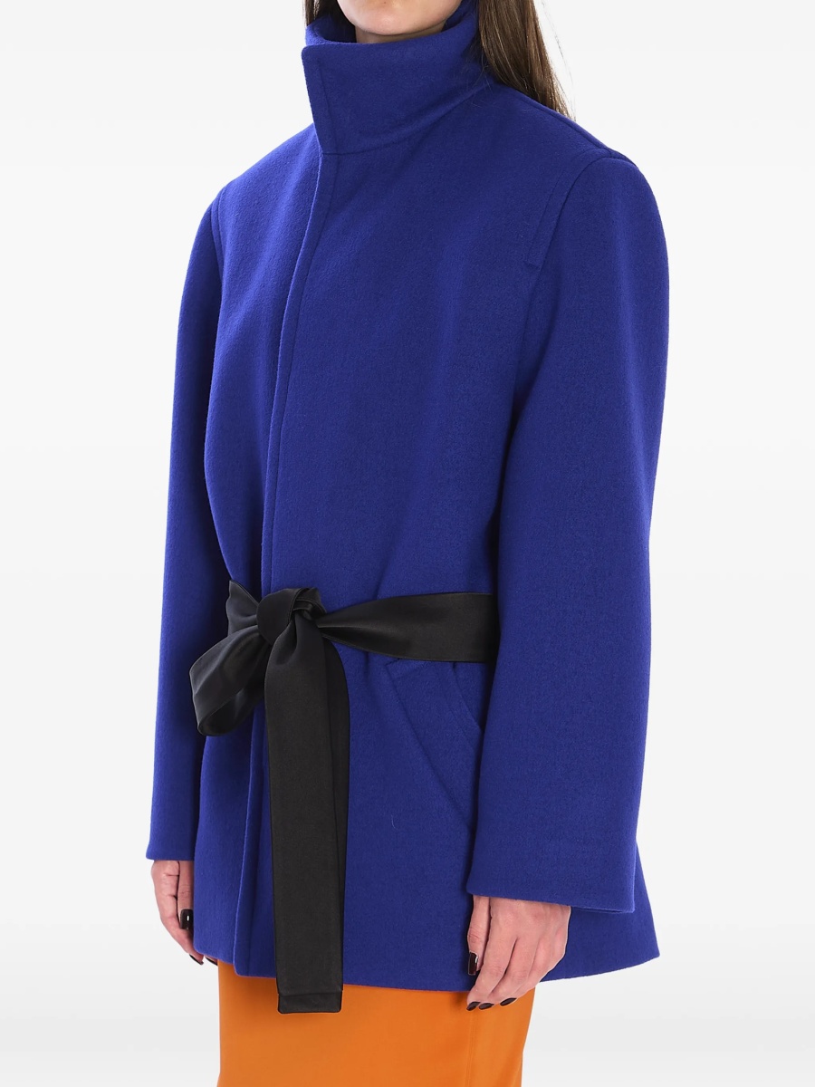 Palton Saint Laurent albastru din lana - Img 2