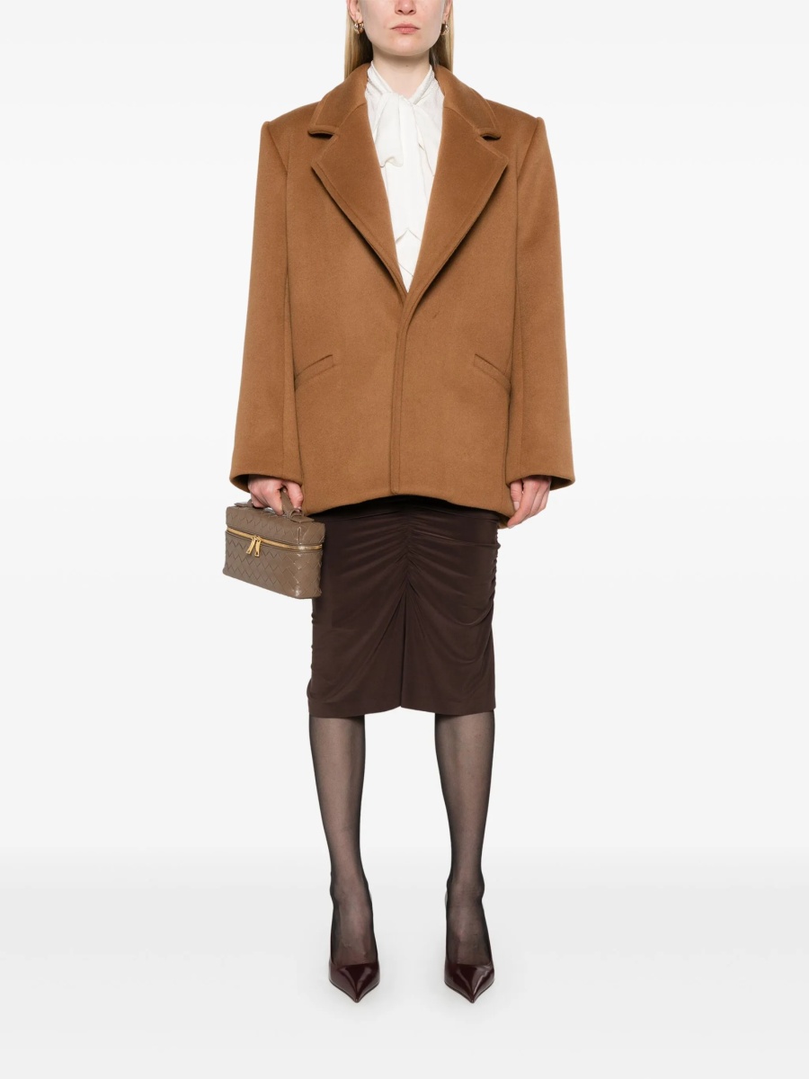 Palton Saint Laurent maro din lana - Img 2