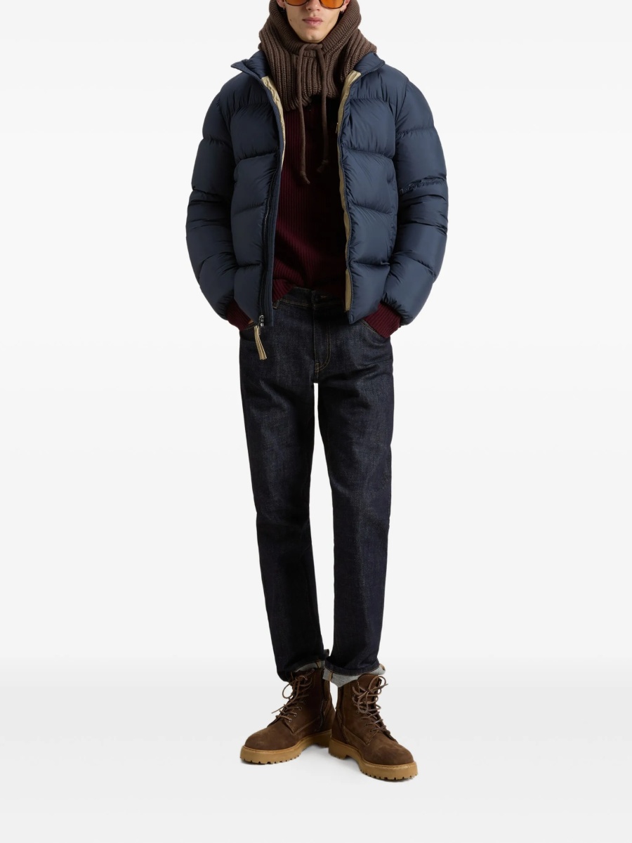Palton Woolrich albastru din polyester - Img 2