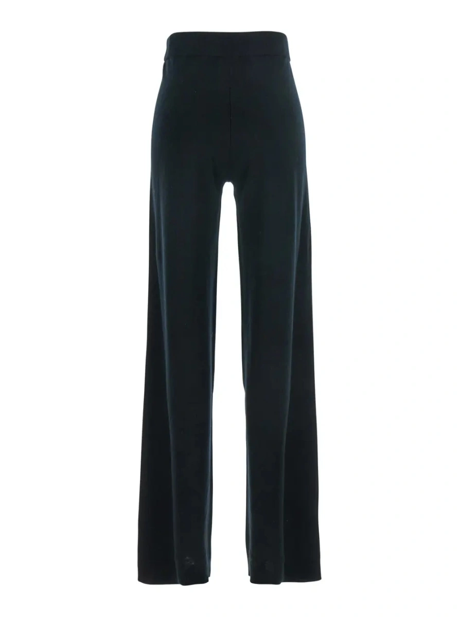 Pantaloni Allude negri din casmir si lana - Img 2