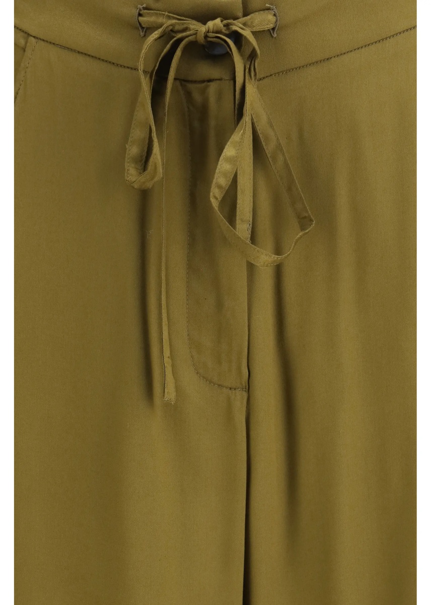 Pantaloni Barrel-Leg Pants with drawstring in viscose - Img 3