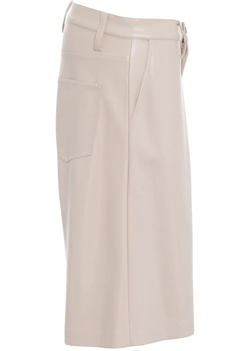 Pantaloni Bermuda shorts in leather look - Img 4