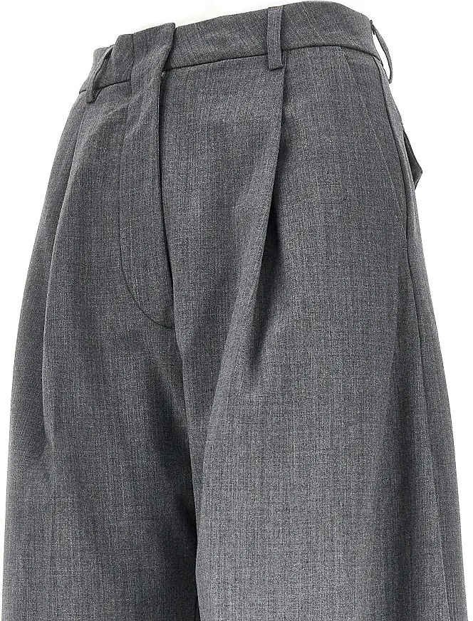 Pantaloni 'Billie' wide-leg wool-blend pants - Img 2