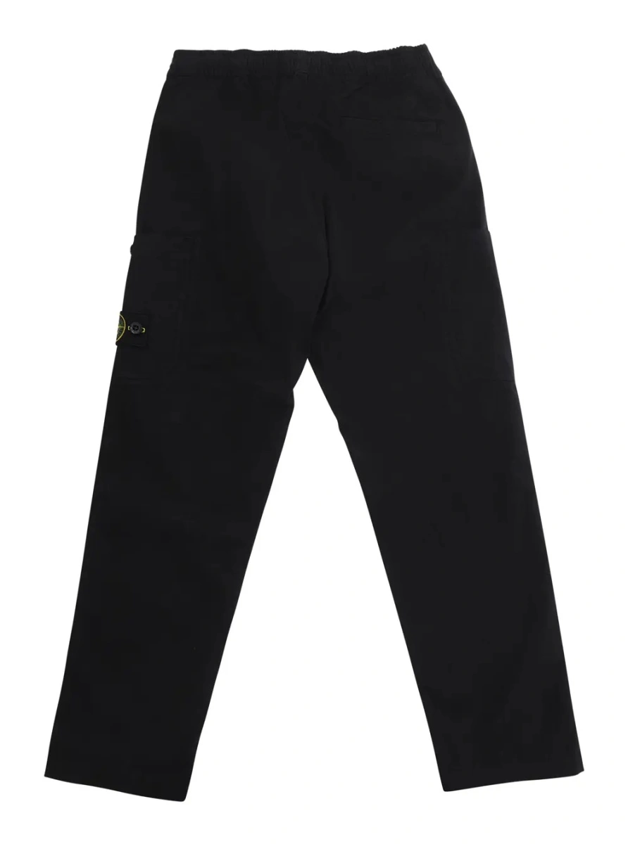 Pantaloni Black Pants L1S163100002S0063V0029 with Logo on the Back in Cotton for Men - Img 2