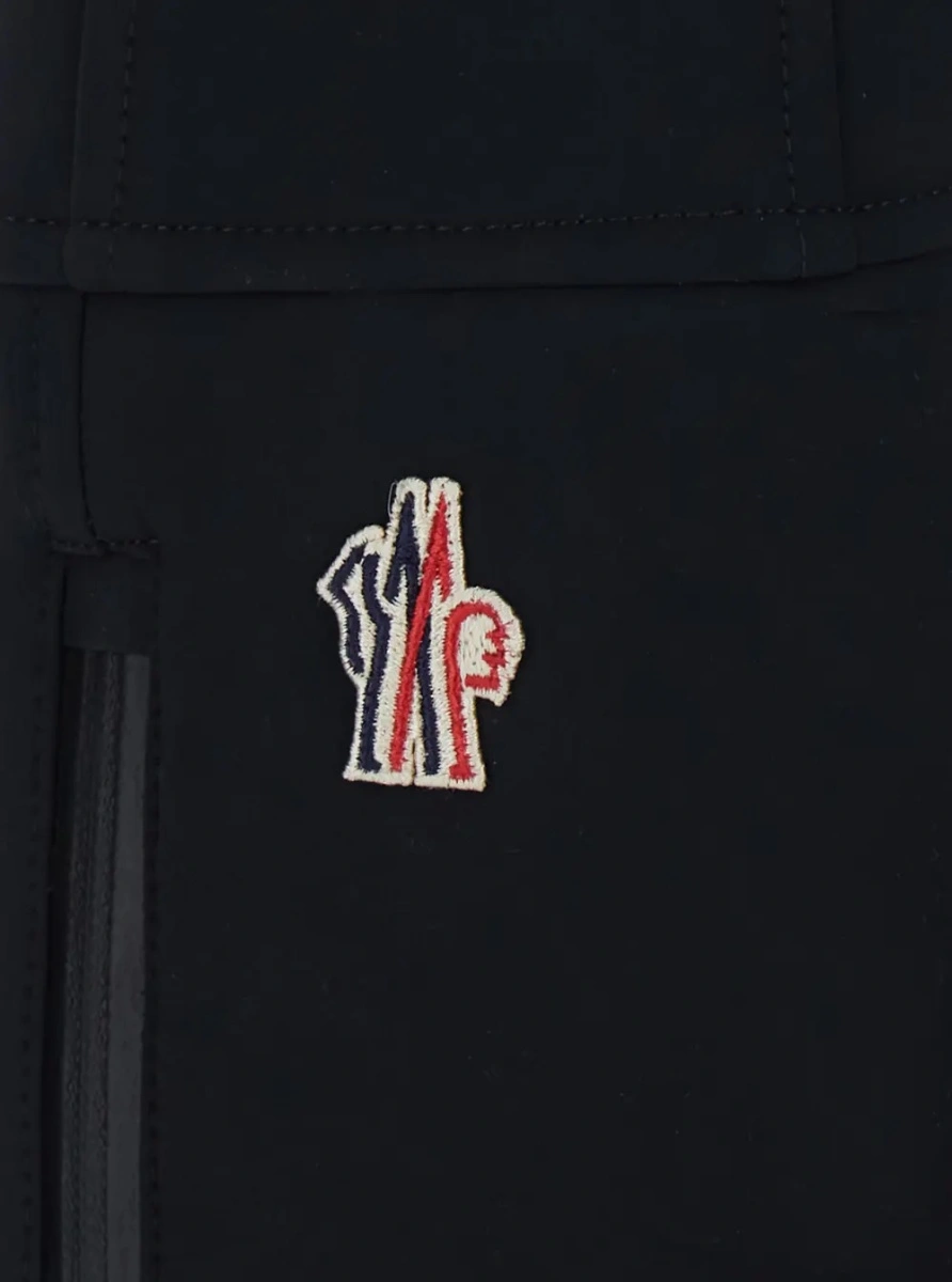 Pantaloni black Ski Pants with zip pockets and logo patch on the back in Tech Fabric for women - Img 3