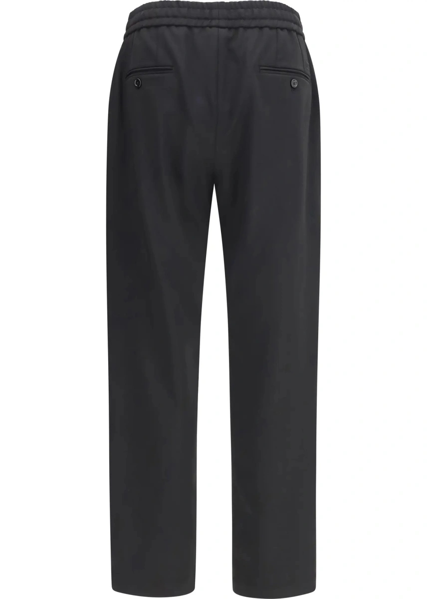 Pantaloni casual Dolce &amp; Gabbana negri din lana - Img 2