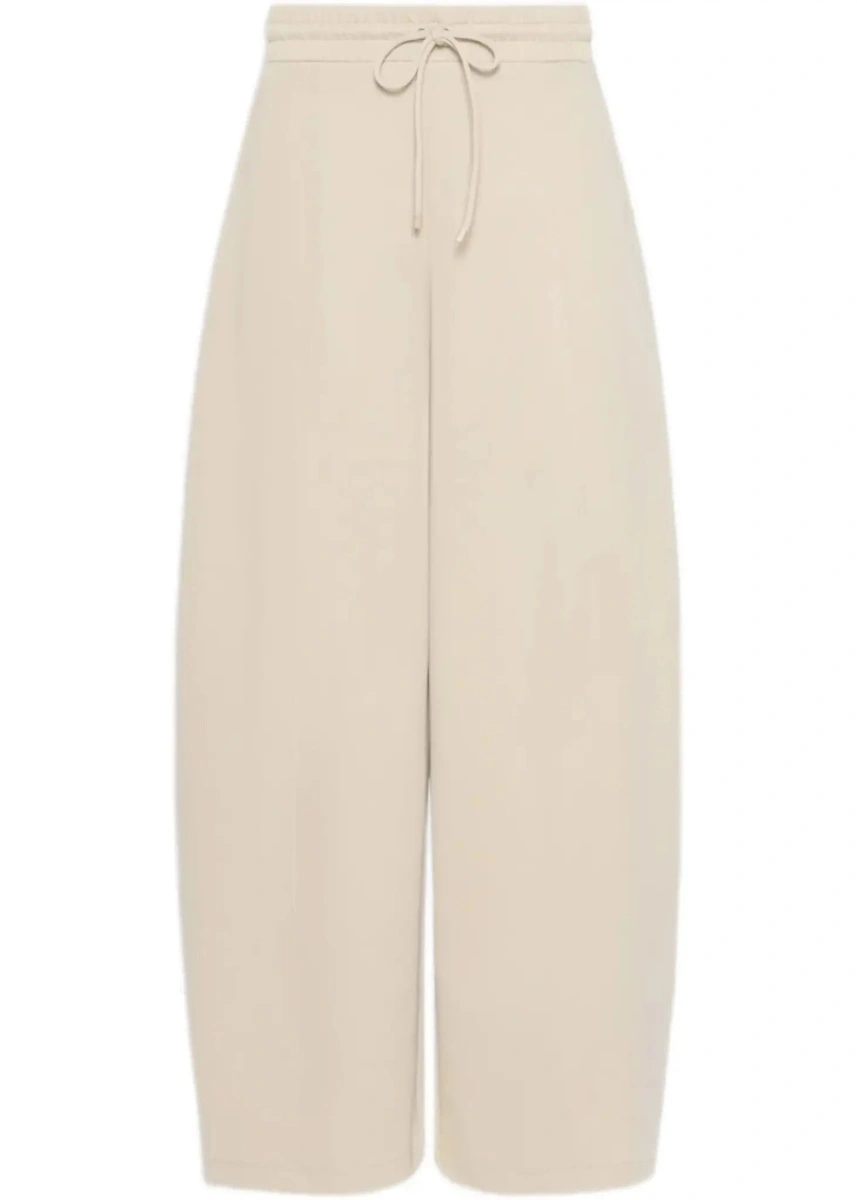 Pantaloni casual Max Mara multicolor din bumbac si jerse - Img 8