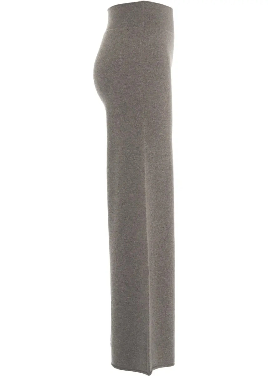 Pantaloni casual MVM gri din casmir - Img 3