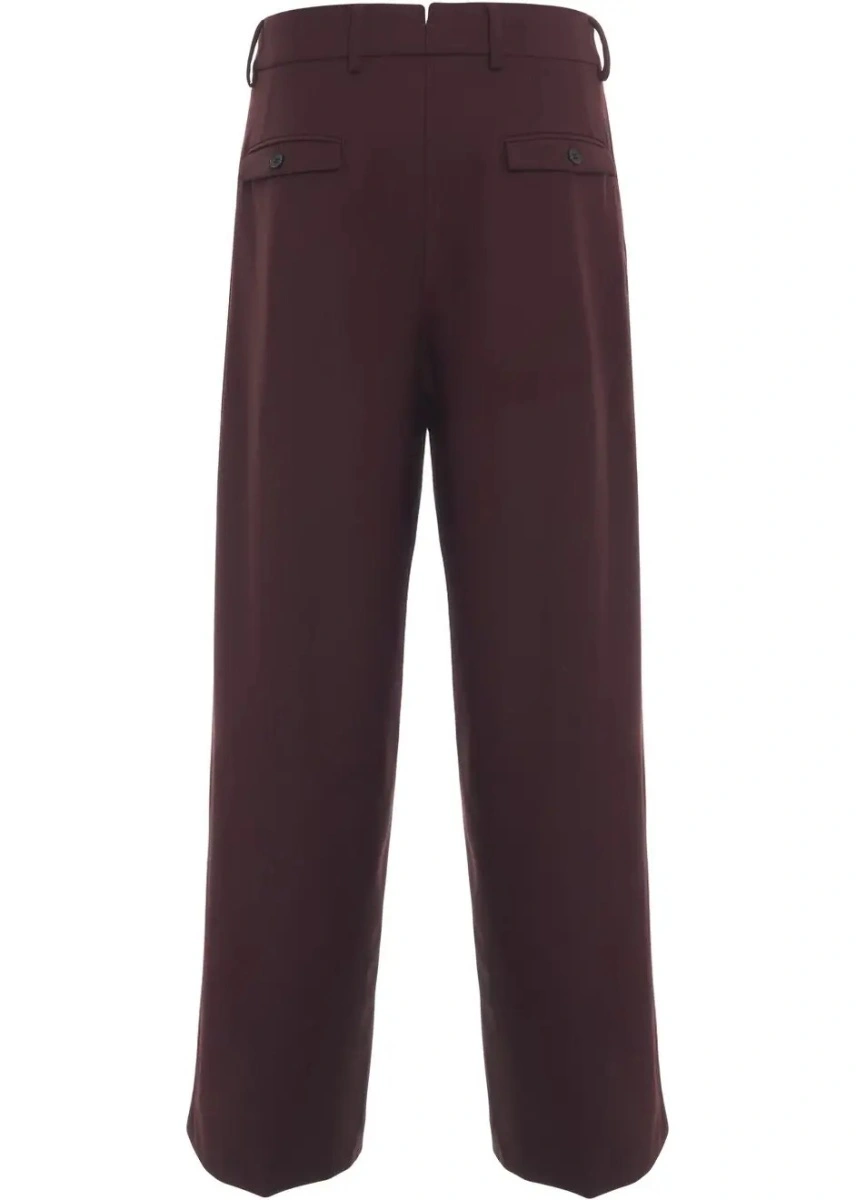 Pantaloni casual Roberto Collina rosii - Img 4