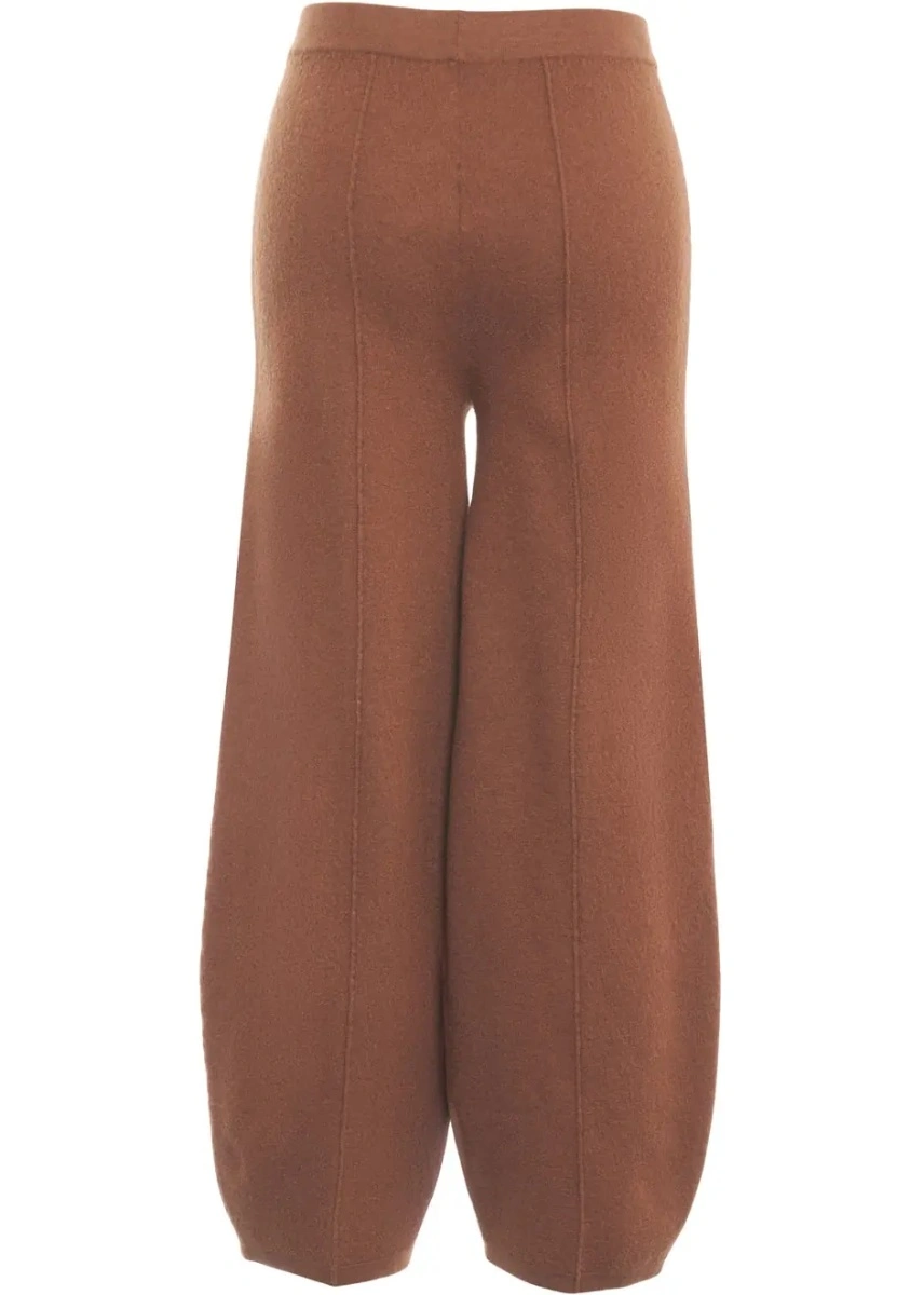 Pantaloni casual Semicouture maro 'Estella' - Img 4