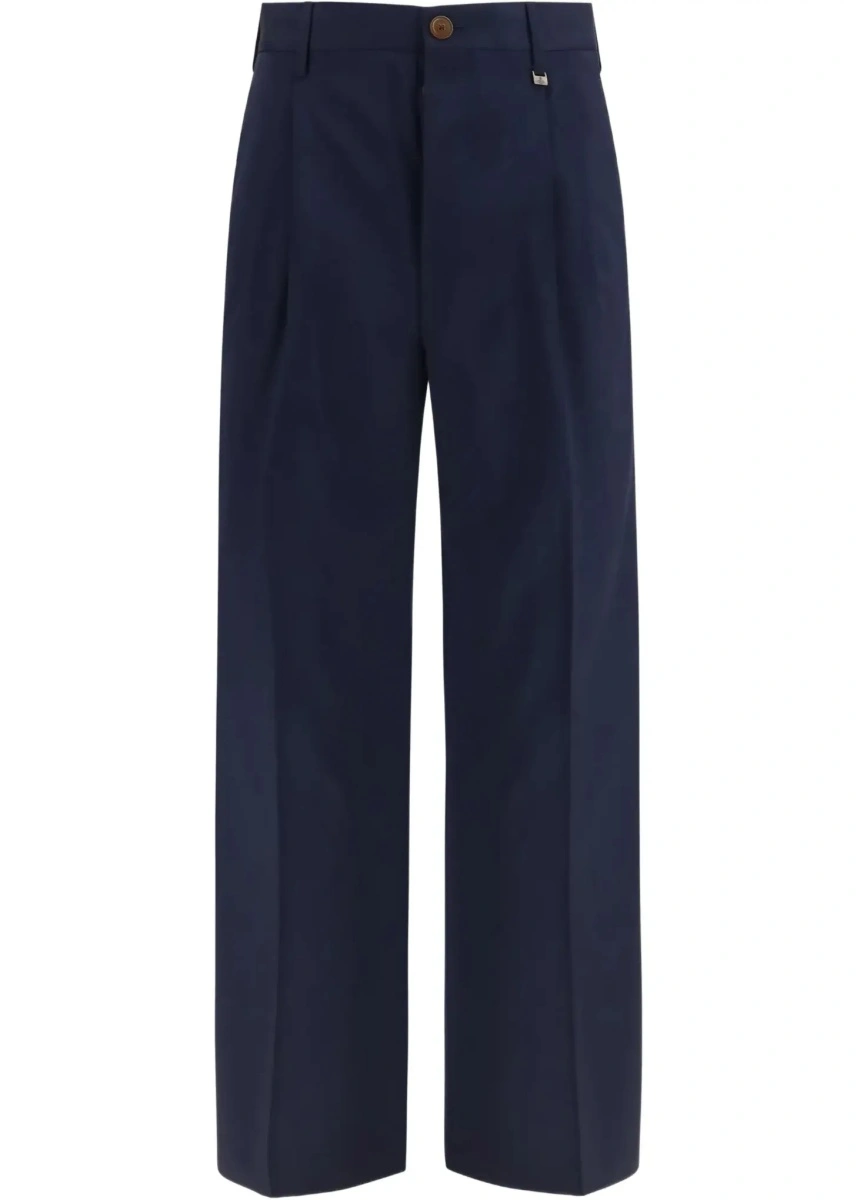 Pantaloni casual Vivienne Westwood albastri din lana - Img 6