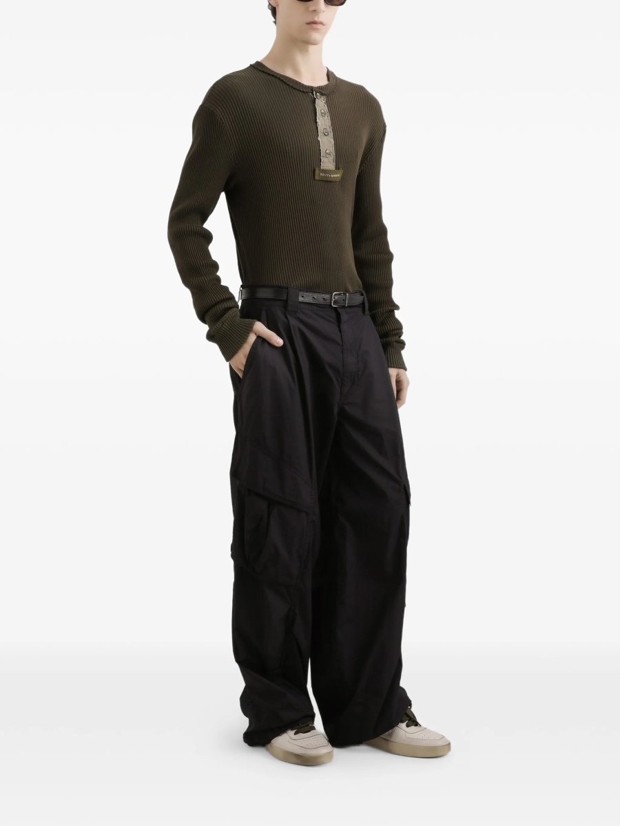 Pantaloni conici Dolce &amp; Gabbana negri - Img 2