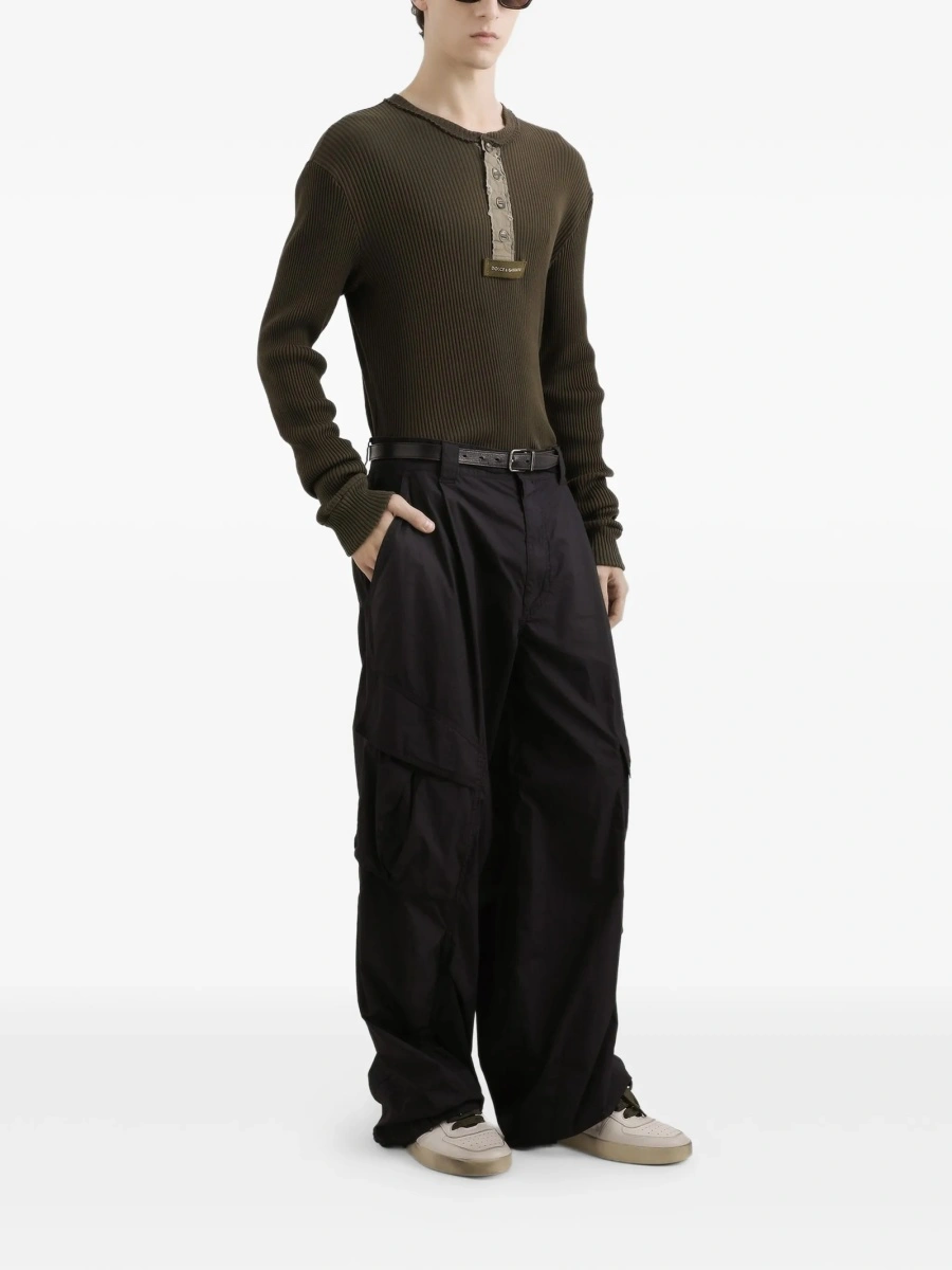 Pantaloni conici Dolce &amp; Gabbana negri - Img 2