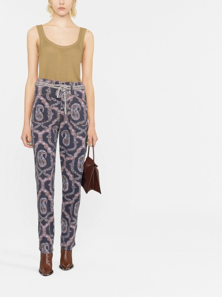 Pantaloni conici ETRO albastri - Img 2