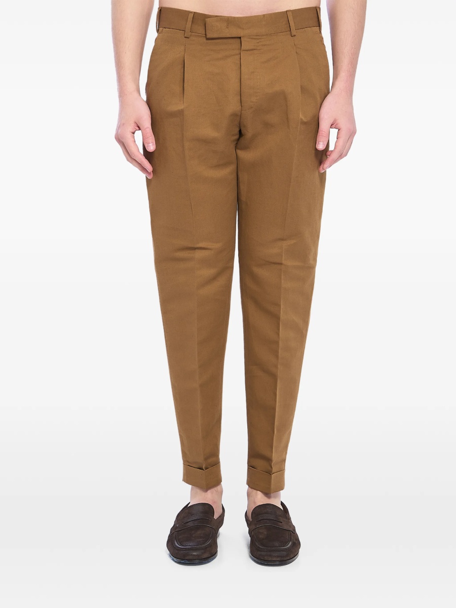 Pantaloni conici PT TORINO maro - Img 2