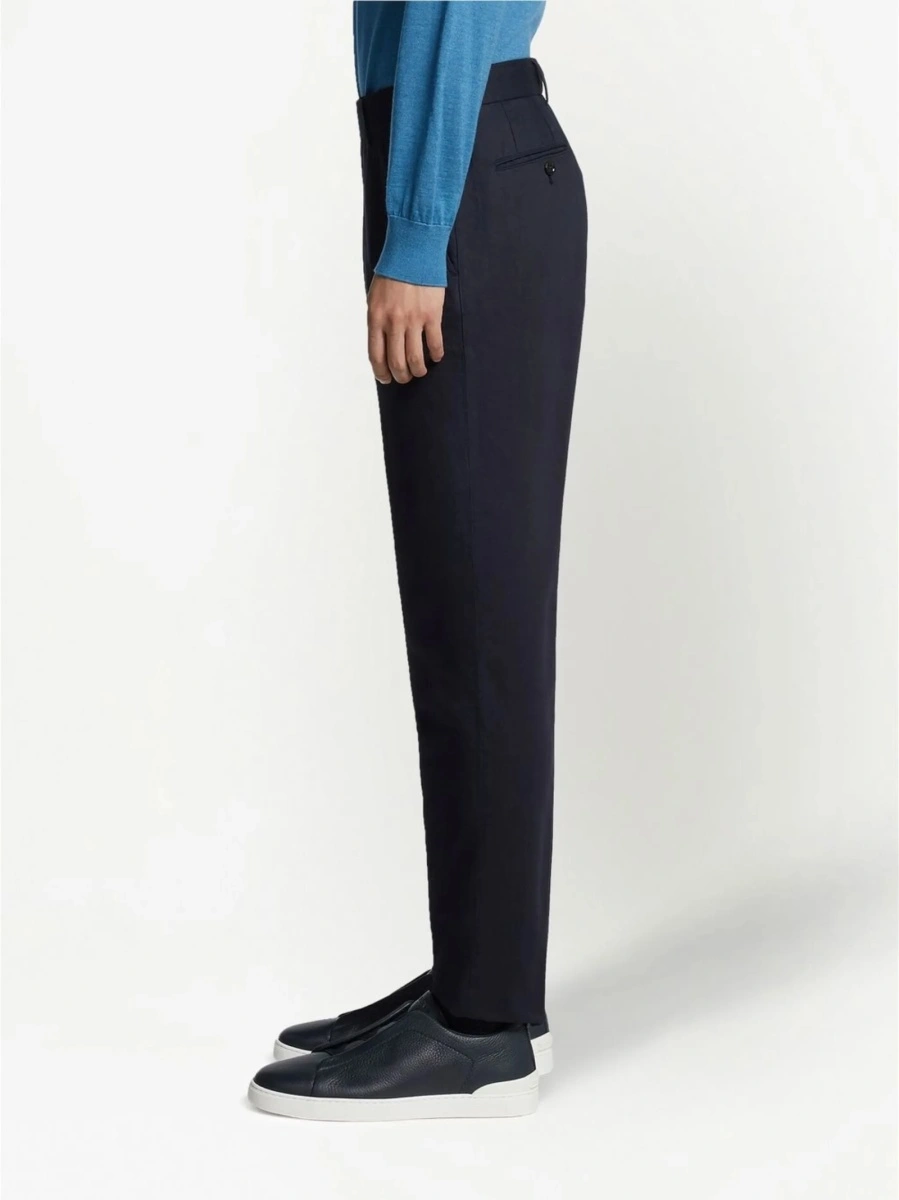 Pantaloni conici ZEGNA albastri - Img 4