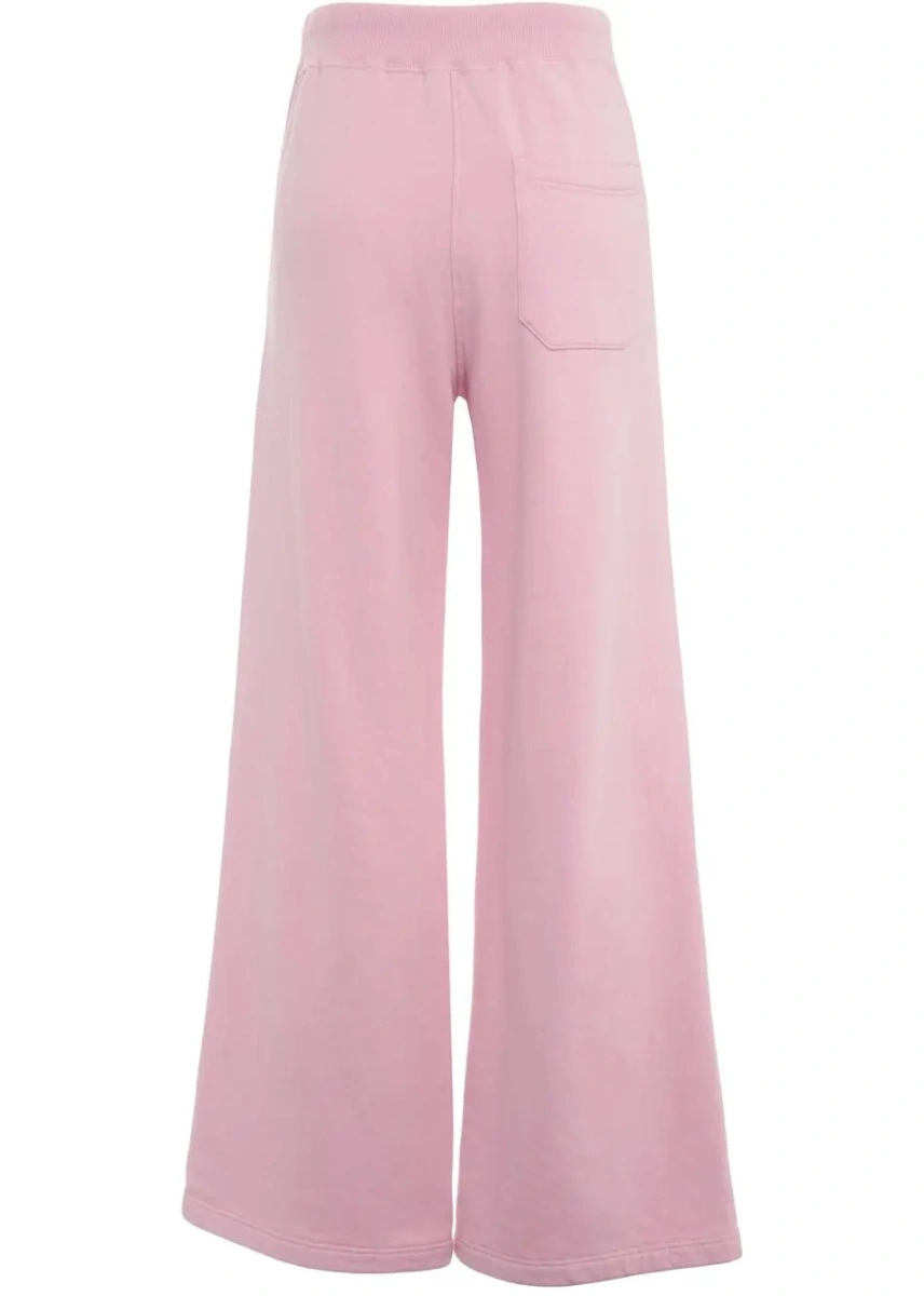 Pantaloni de trening Dondup roz din bumbac - Img 4