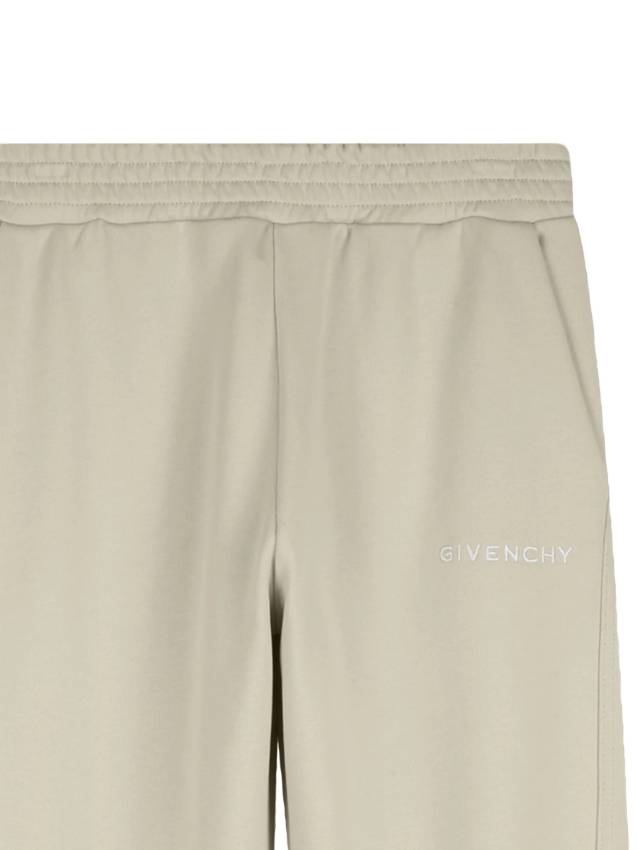 Pantaloni de trening Givenchy neutri din bumbac organic - Img 3