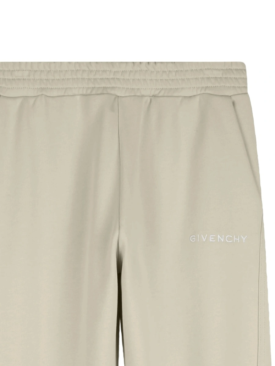 Pantaloni de trening Givenchy neutri din bumbac organic - Img 3