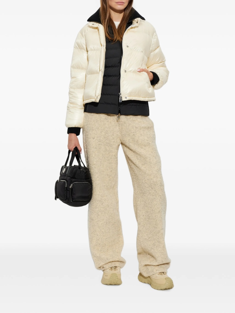 Pantaloni de trening Moncler neutri din vascoza si bumbac - Img 2