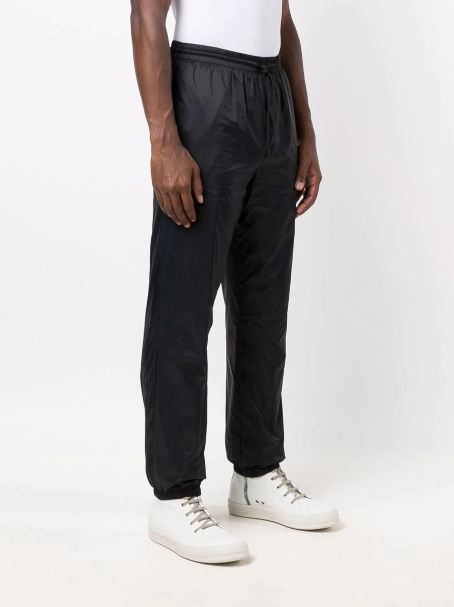 Pantaloni de trening MSGM negri din poliamida - Img 3