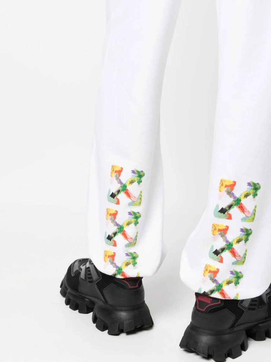 Pantaloni de trening Off-White albi - Img 5