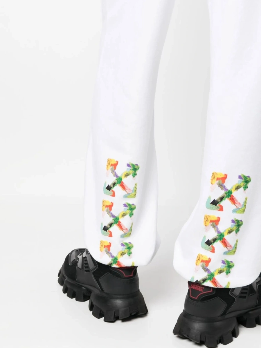 Pantaloni de trening Off-White albi - Img 5