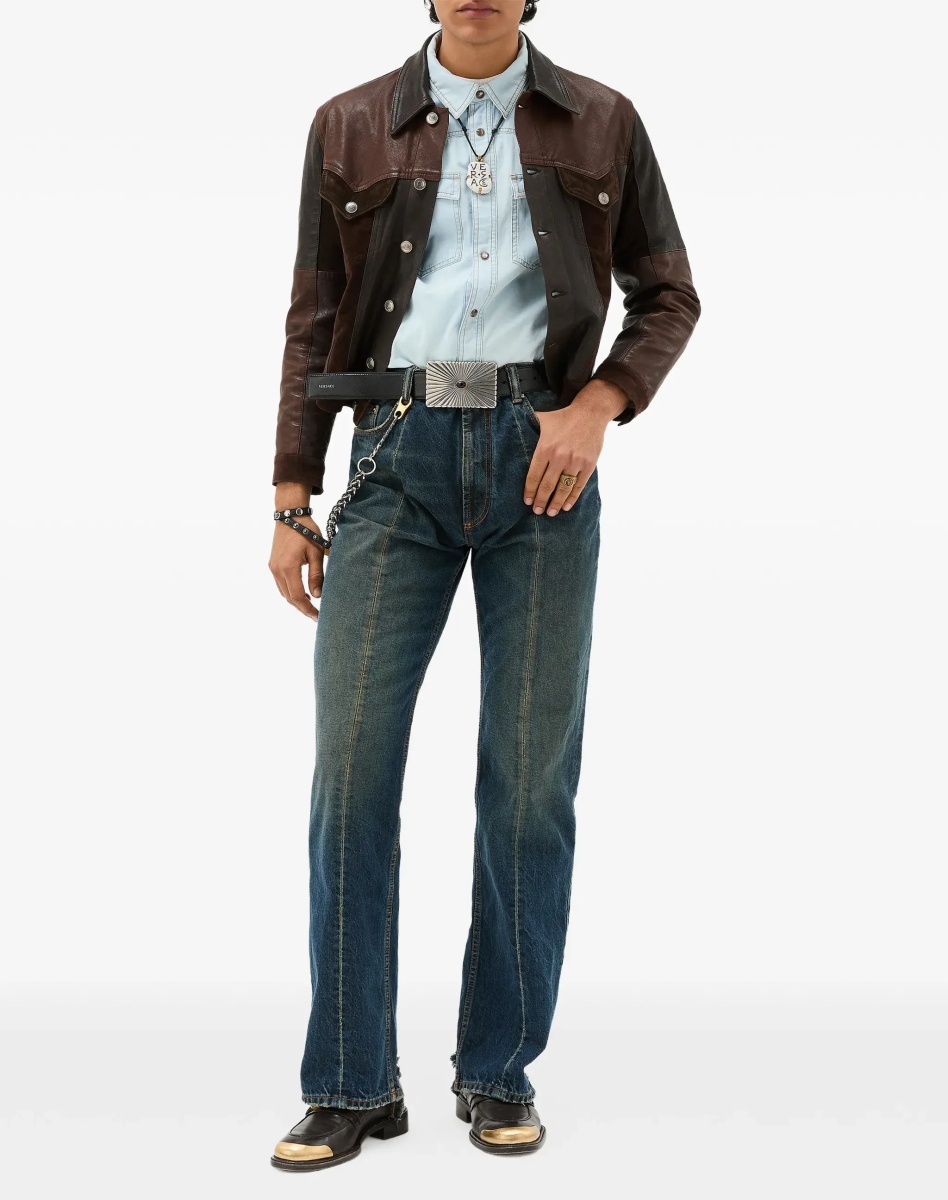 Pantaloni Distressed straight-leg Jeans - Img 4