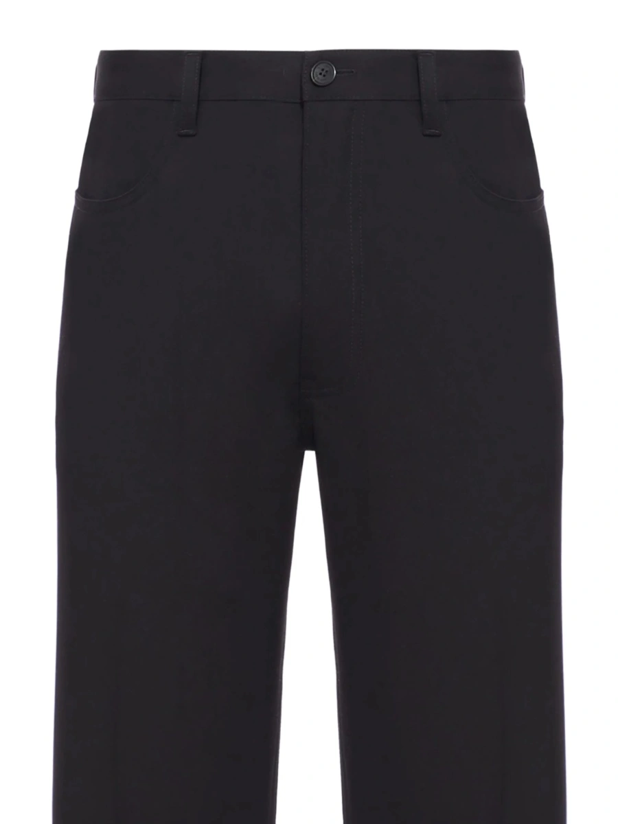 Pantaloni drepti Balenciaga negri - Img 2