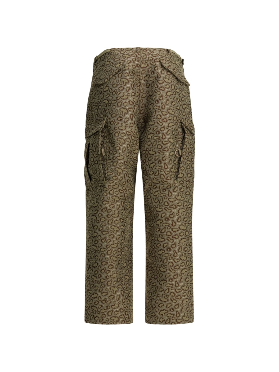 Pantaloni drepti Beams Plus verzi - Img 2