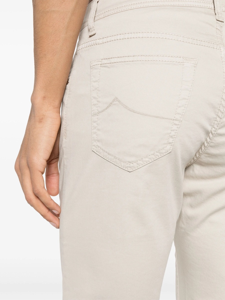 Pantaloni drepti Bobo Choses neutri din elastan si lyocell - Img 5