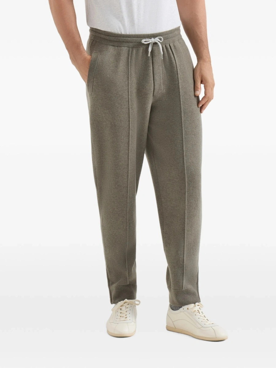 Pantaloni drepti Brunello Cucinelli verzi - Img 3