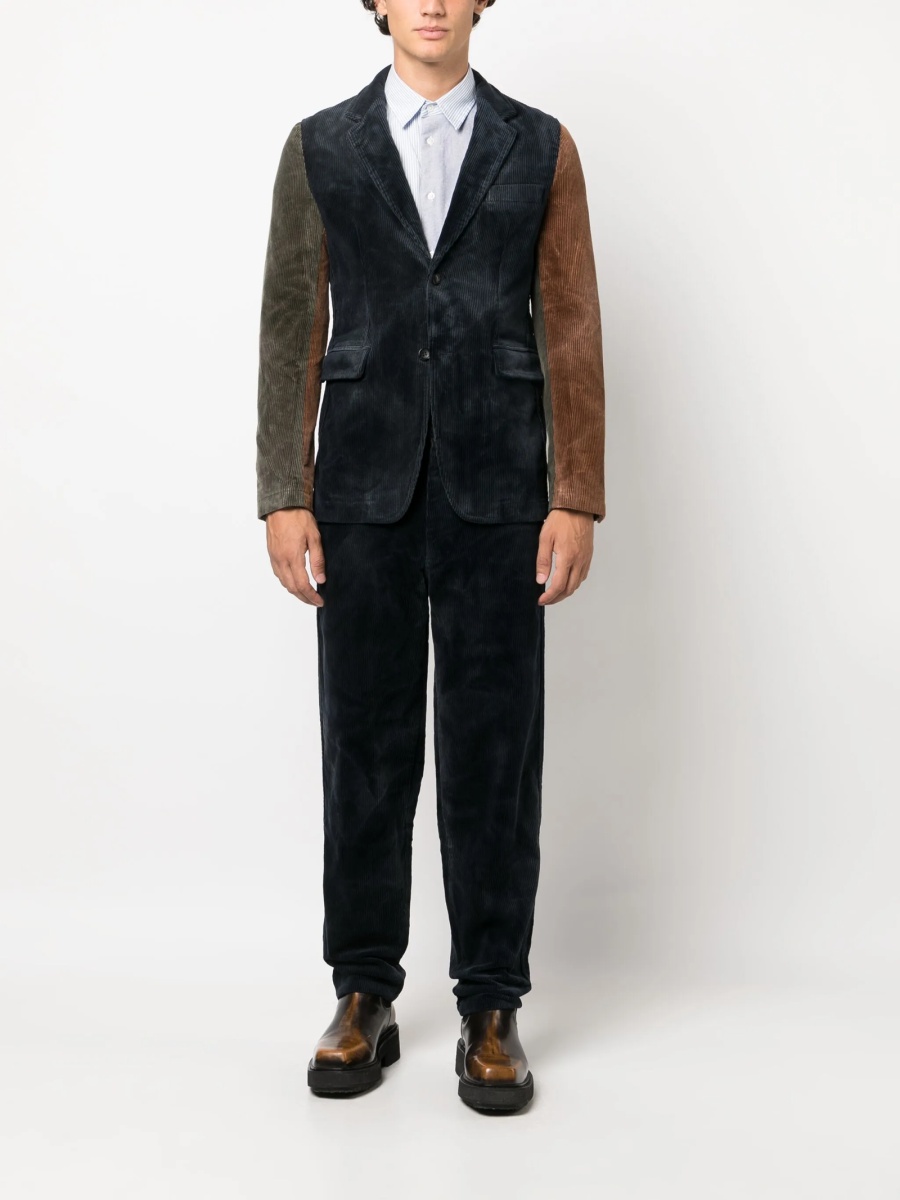 Pantaloni drepti Comme des Garçons albastri - Img 2